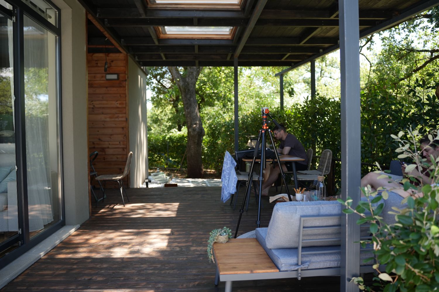 Covered terrace at Villa Ventis